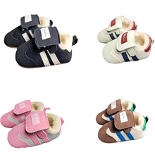 秋冬季婴儿布步前鞋0-1岁6-12个月男女宝宝婴幼软底学步新生不