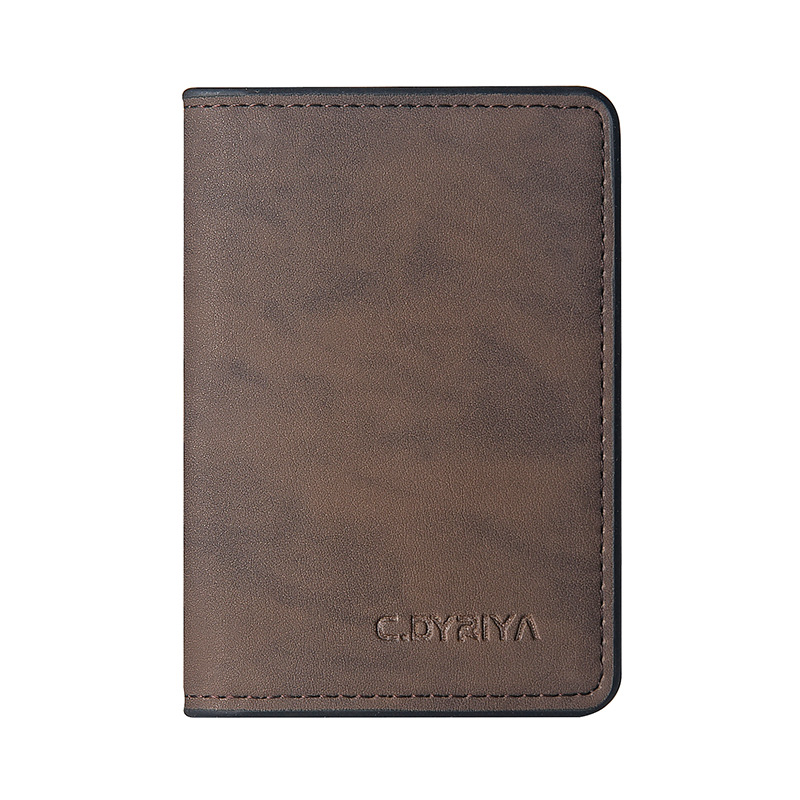 Titular de la tarjeta antirrobo RFID transfronteriza titular de la tarjeta pequeña simple ultrafina para hombres posición de tarjeta múltiple titular de la tarjeta de certificado antidesgaussing de comercio exterior