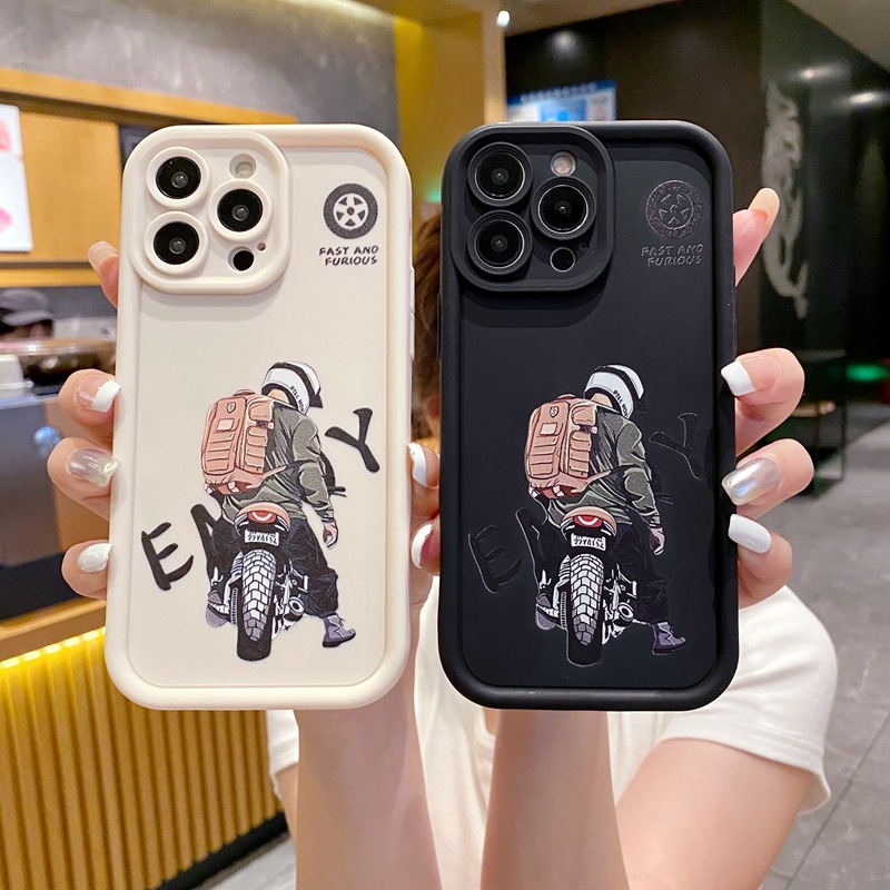 Suitable for Xiaomi 14pro Men's Mobile Phone Case Red Rice A3 Motorcycle Boy K70 K60 Personality Trend New Style