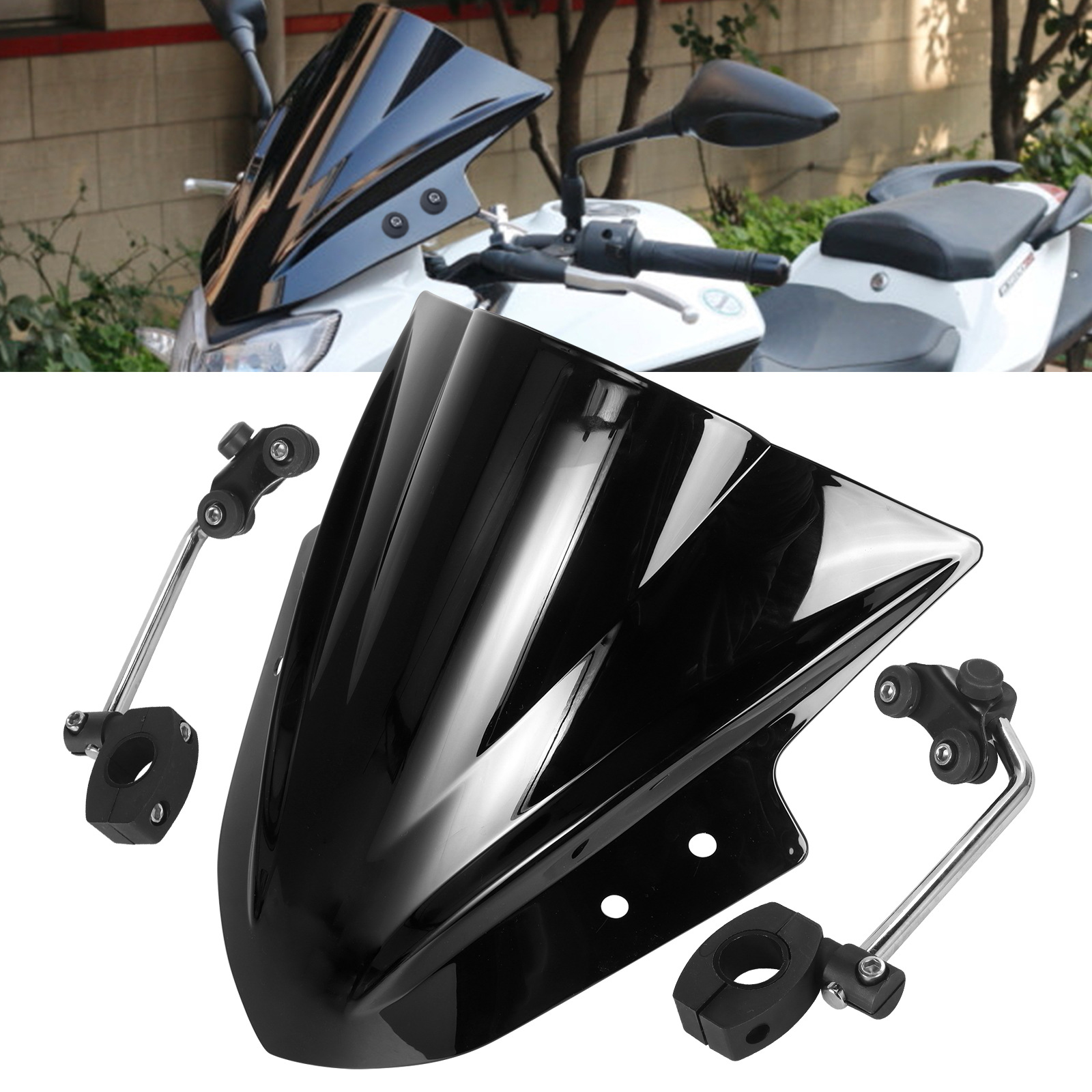 Windshield Windscreen Fairing for Kawasaki 300 R EX300 EX300R 2013-2017