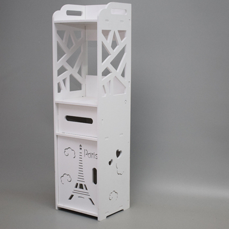 Toilet Side Waterproof Cabinet, Bathroom Storage Rack, Narrow Toilet Storage Cabinet, Floor-Standing Storage Combination