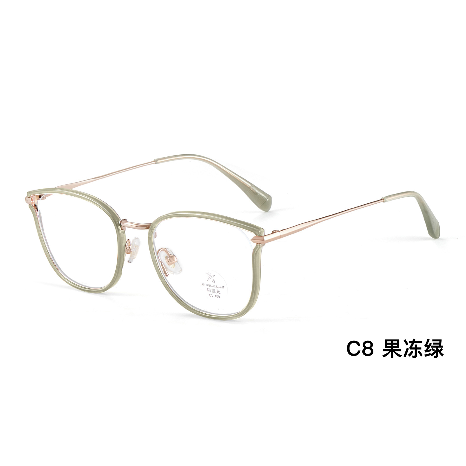 Marco de espejo de miopía anti-luz azul de ojo de gato de viento ins Diseño de ojo de gato hueco europeo y americano Danyang gafas disponibles al por mayor