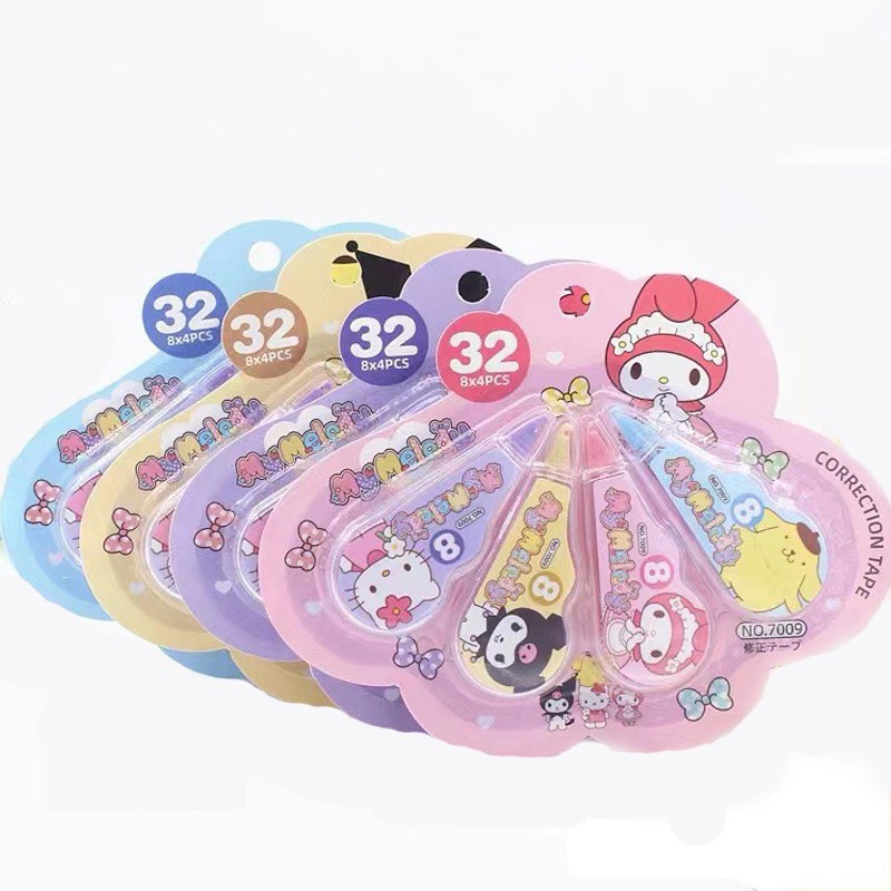 Comercio exterior nuevo Sanrio cinturón de corrección papelería de escuela primaria lindo mini cinturón de corrección de curomi cinturón de corrección de errores