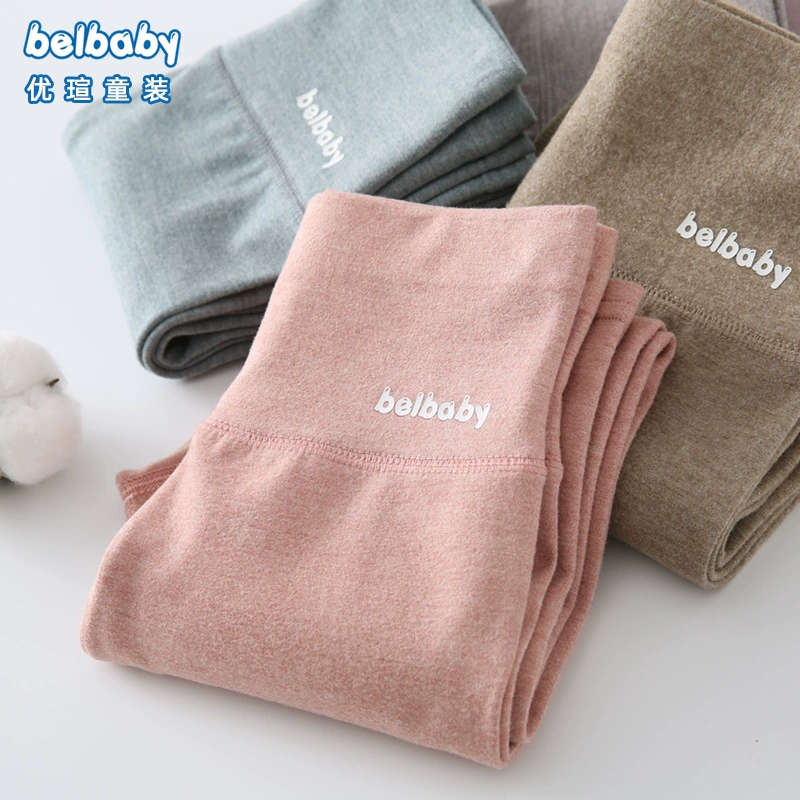 Детская одежда belbaby, Осенние бархатные утолщенные Леггинсы для девочек, детские длинные брюки, бархатные брюки, леггинсы для средних и больших детей