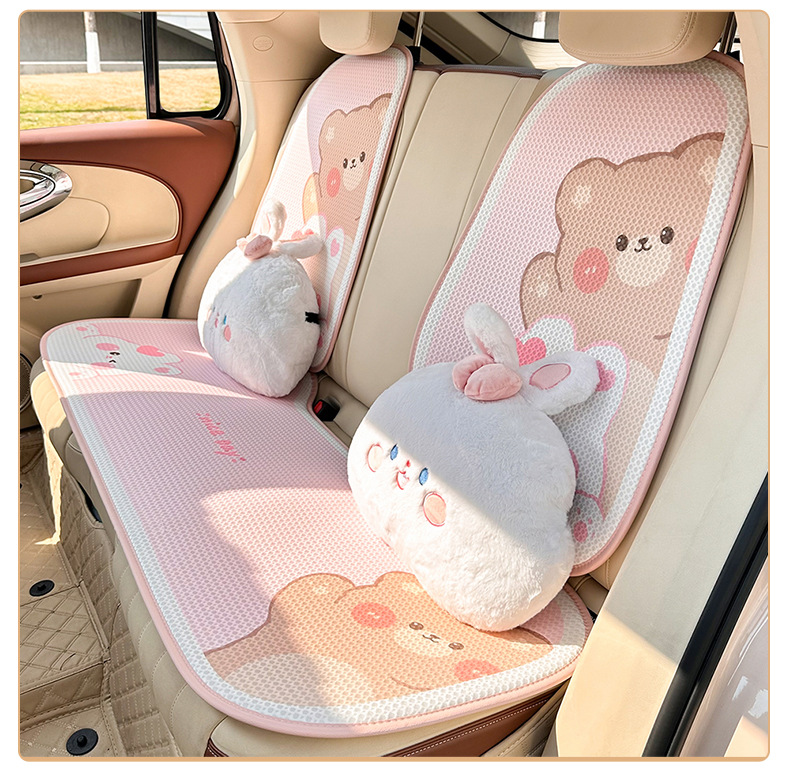 Four Seasons General Motors Plush Waist Cushion Cute Rabbit Soft Car Pillow