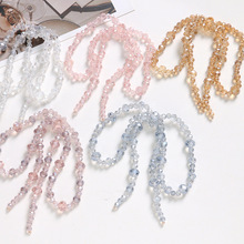 甜美少女学院风手工编织水晶蝴蝶结DIY包包手机耳饰发饰挂件配件