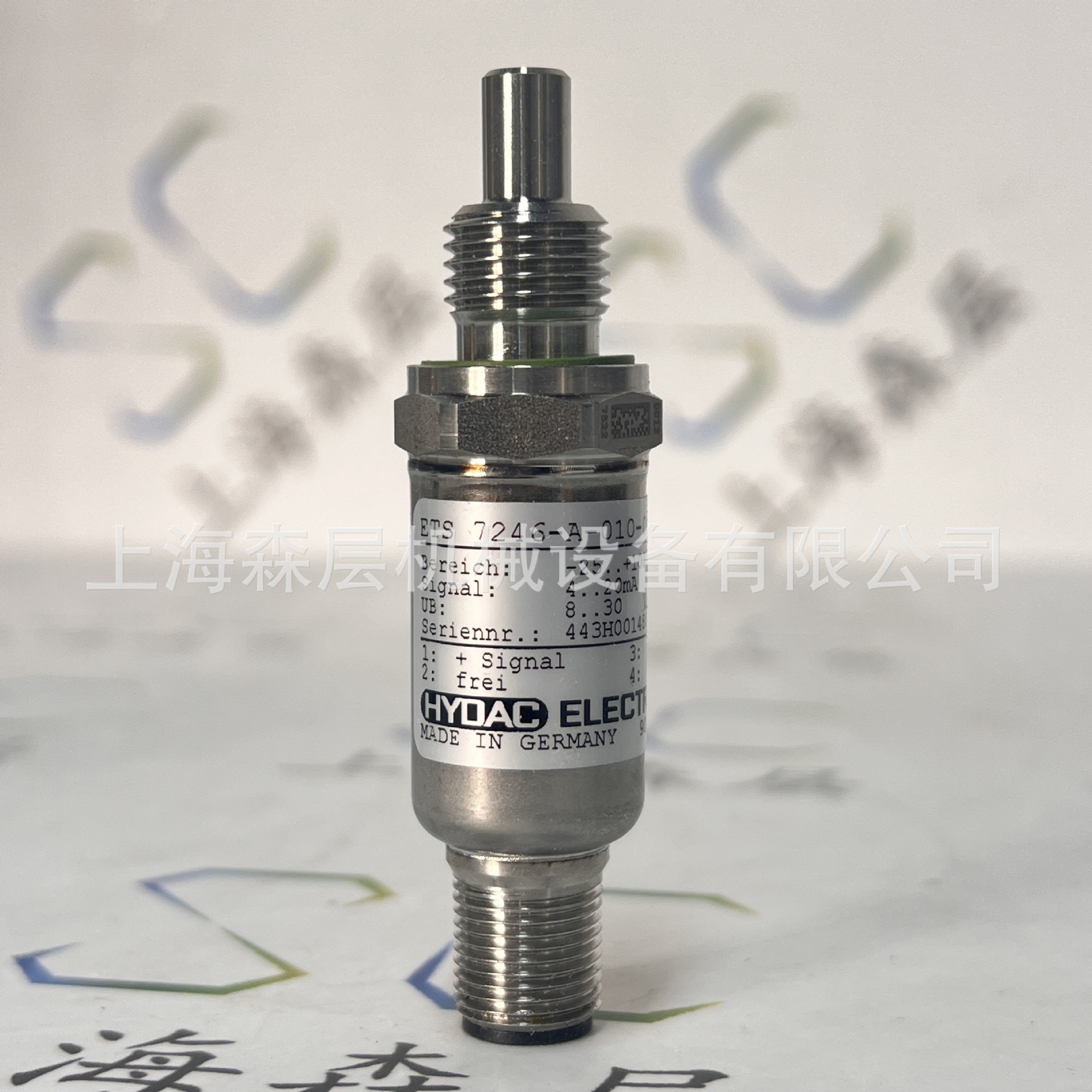 德国贺德克HYDAC 温度传感器ETS 7246-A-010-000上海森层现货供应