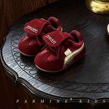 儿童运动鞋春秋新款男女小童软皮运动休闲鞋婴幼儿软底板鞋阿甘鞋