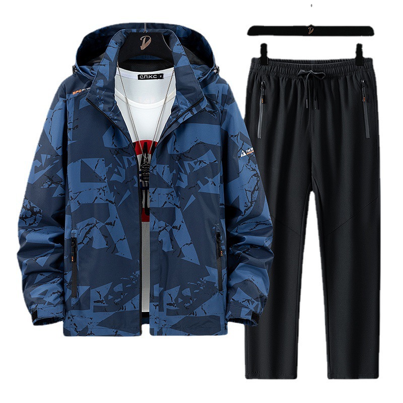 Ensemble de sport décontracté pour homme 2026 : veste fine à capuche et pantalon deux pièces (grandes tailles)._voghion.com