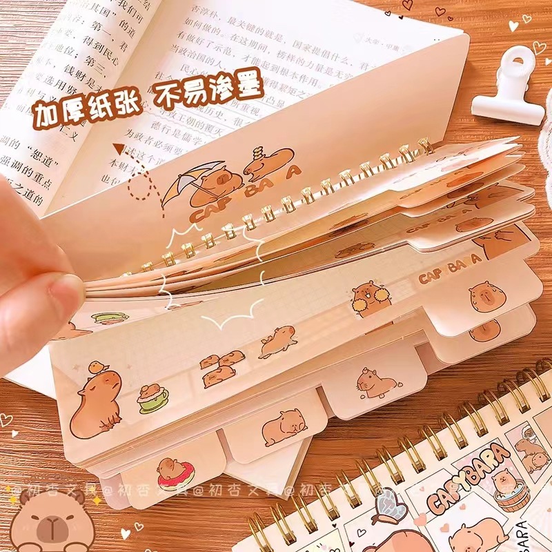 11928 Libro de clasificación de estilo de piano de Kapibala Libro de anillo de sentido avanzado de estilo ins Libro de clasificación lindo