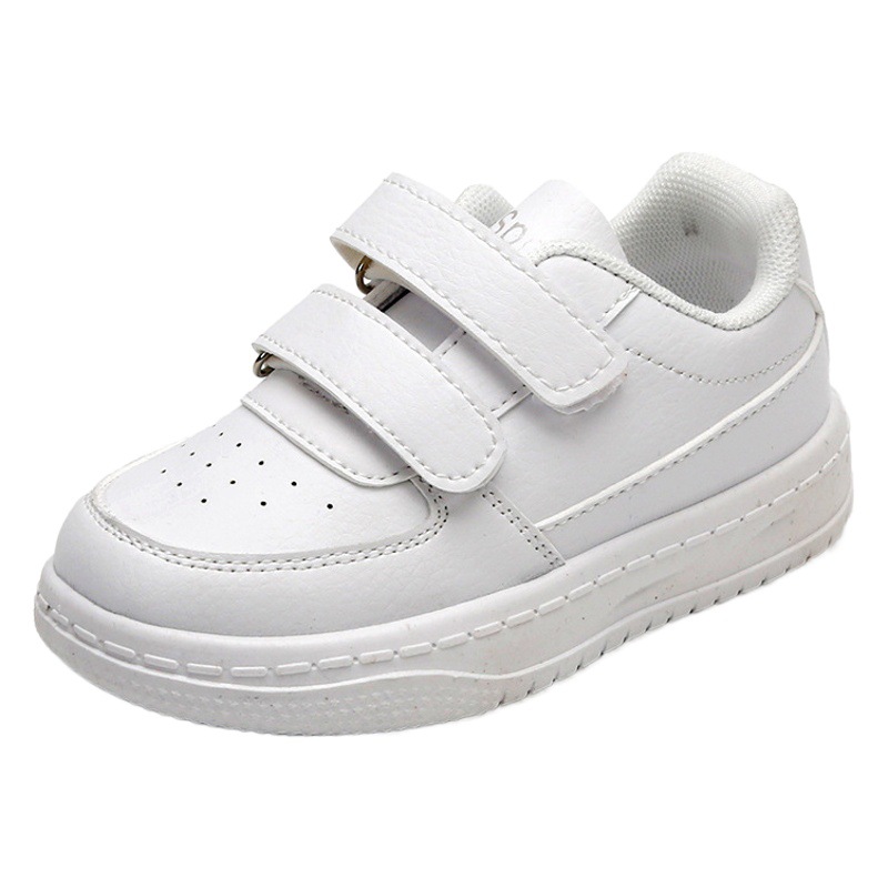 Children's White Sneakers 2026 Spring and Autumn New Style Boys' Sports Shoes White Girls' Casual Sneakers Soft Sole Baby Shoes Single