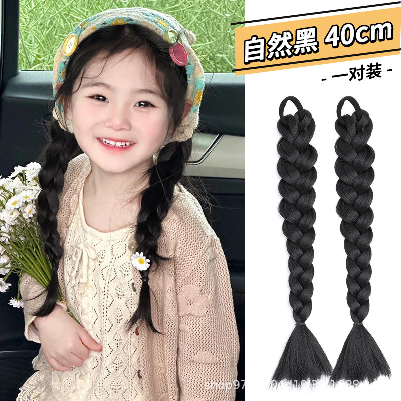 트위스트 브레이드 [내추럴 블랙] 1쌍