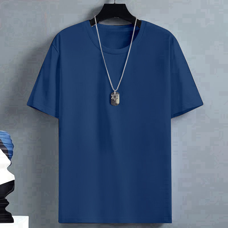 綿100%半袖Tシャツメンズ夏新作トレンドブランドアメリカンレトロルーズトレンドハンサム5分袖トップス|undefined