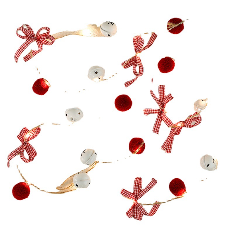 Navidad piñas frutos rojos decoración árbol de Navidad luces luces iluminación LED cadena caja de baterías decoración accesorios