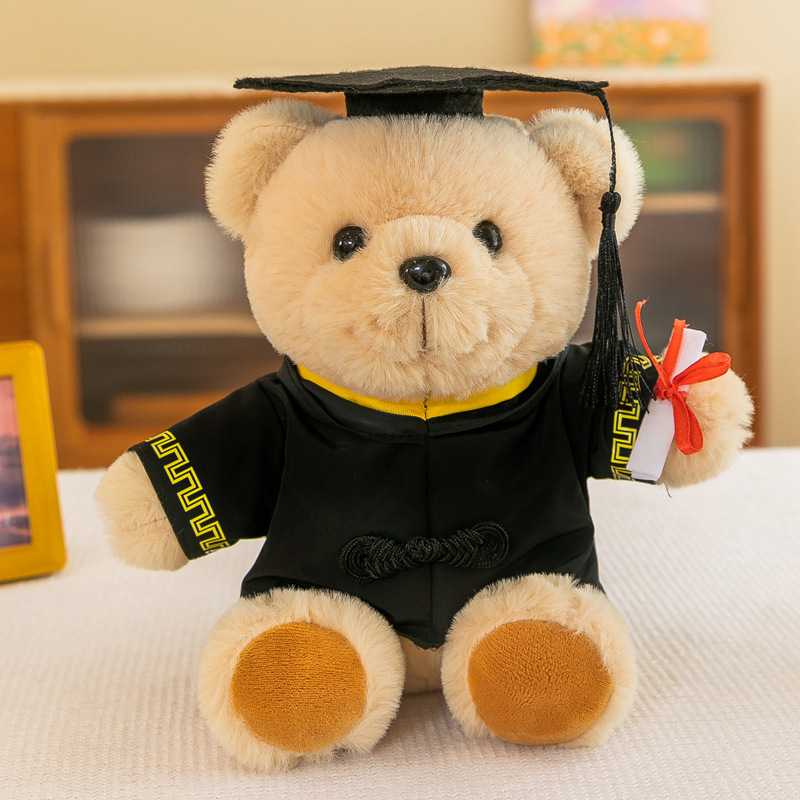 Doctor Bear Doll Peluche Temporada de graduación Regalo creativo Cute Doctor Hat Bear Doll Muñeca al por mayor