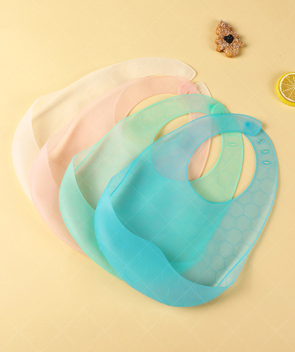 Children's Silicone Bib Baby 3D Food Bowl Baby Children's Eating Waterproof Baby Mouth Towel Bib