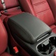 Microfiber black leather red line message model year