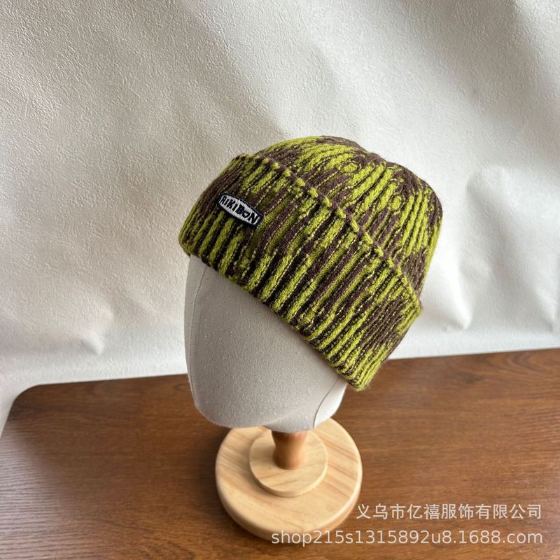 秋冬新款毛线帽子女加绒加厚保暖百搭针织帽大头围套头帽护耳冷帽|undefined