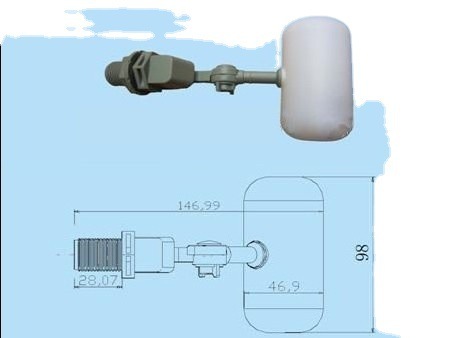 4-point diameter small float valve can be installed in the water tank to automatically control the water level/Special price!