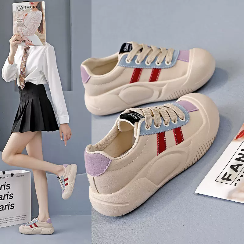 2025秋季小白鞋新款韩版ins女学生厚底运动板鞋休闲鞋女KT-2688