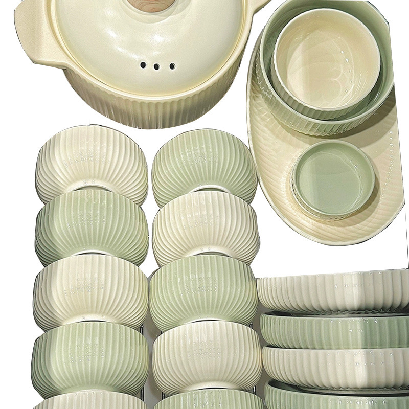 クリーム風陶磁器食器セット家庭用軽豪華食器セット|undefined