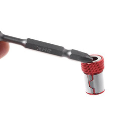 Electric bit with magnetic ring screwdriver, positioning strong magnetic ring, detachable all-metal bit head, anti-slip with magnetic ring