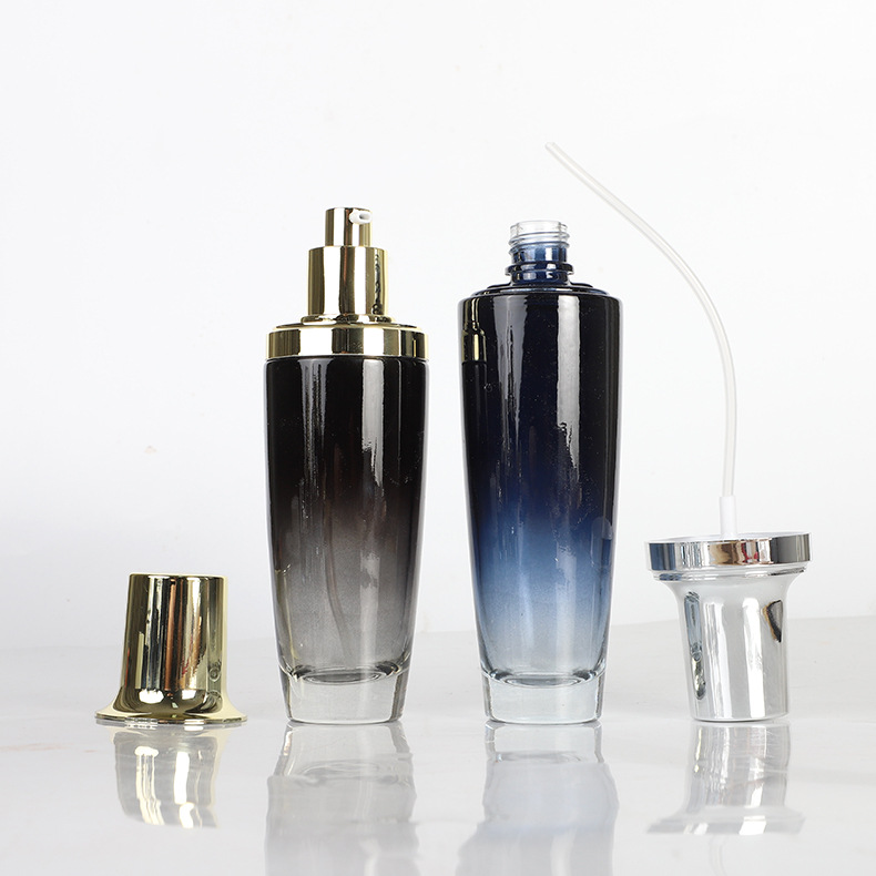 Esencia loción crema sub-embalaje botella vacía prensa spray botella de vidrio cosméticos traje material de embalaje en stock