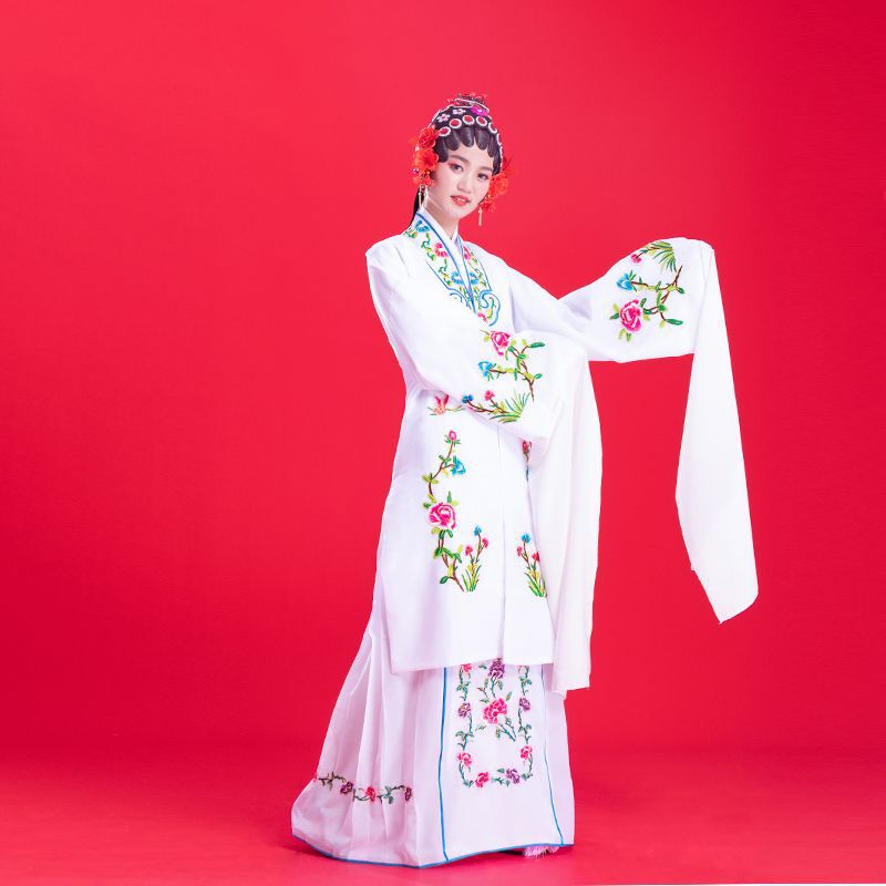 花旦戏服戏剧服装京剧戏曲练功服水袖越剧黄梅戏-阿里巴巴