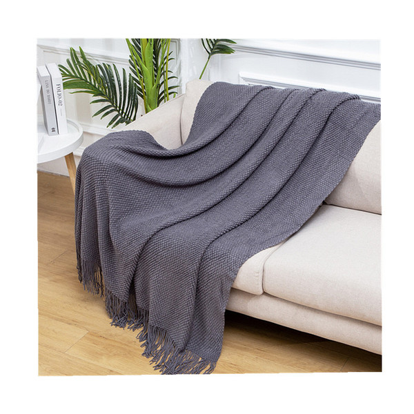 Wool knitted carpet sofa