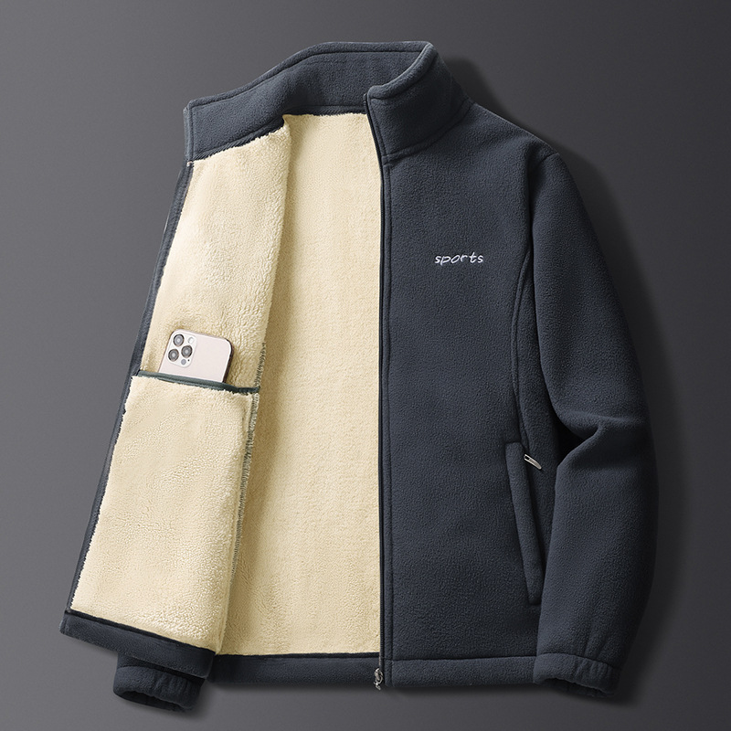 2023 Año Nuevo chaqueta de terciopelo para hombres primavera y otoño invierno tamaño grande engrosado ocio relajado y cálido fuera de otros hombres
