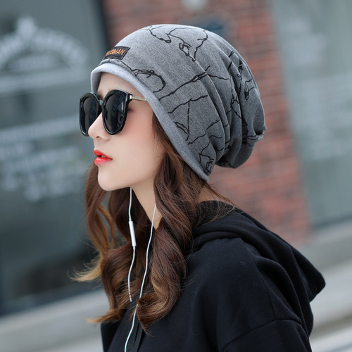 Women's hat autumn and winter Korean style animal fashion Baotou casual men's headscarf confinement hat comfortable and warm pullover hat