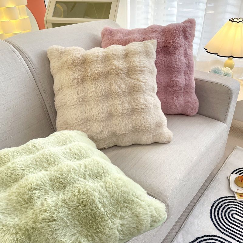 Square pillow, sofa, cream pillowcase, high-quality style, increased thickness