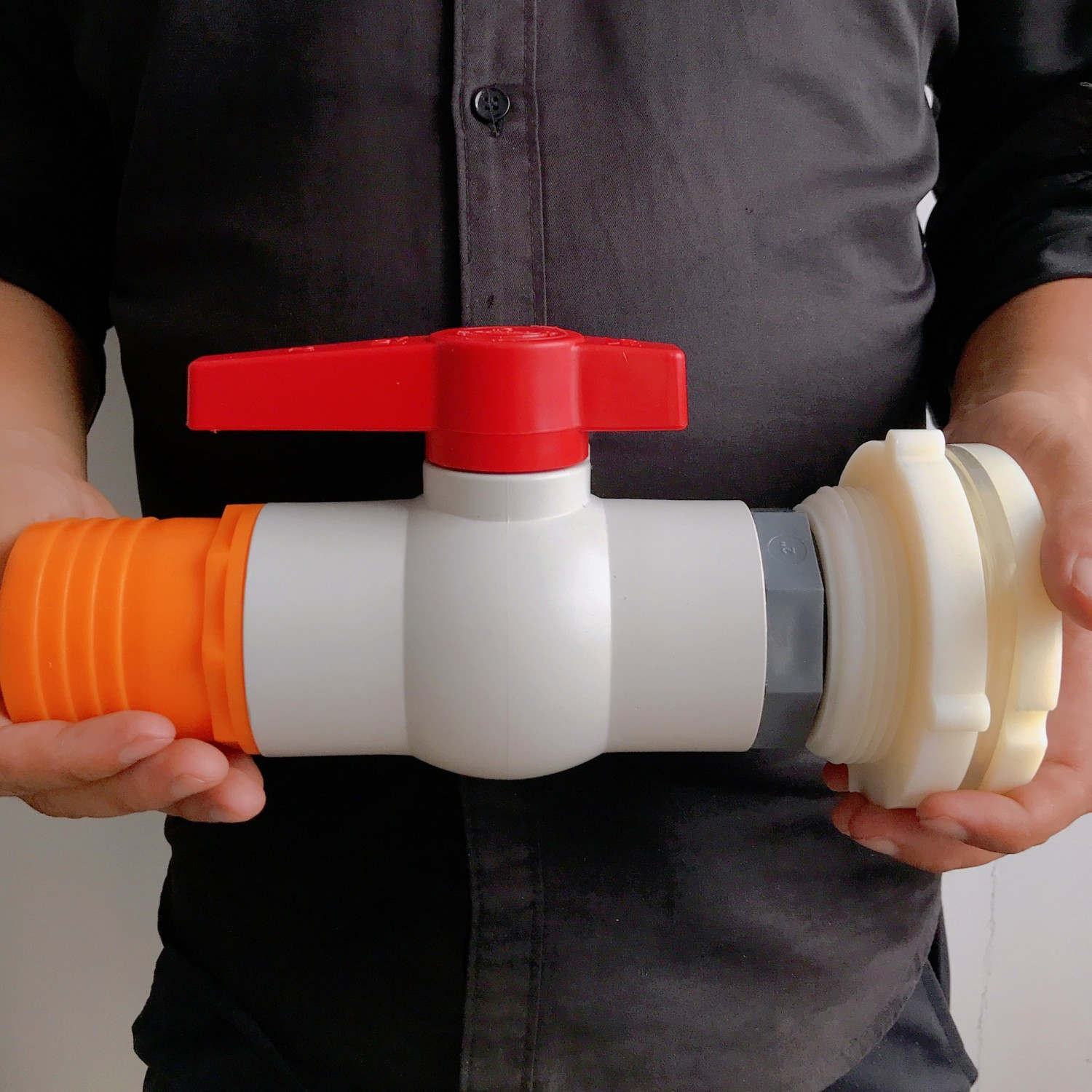 水箱水塔接头水桶配件 塑料桶配件ABS水箱接头鱼池配件水塔垒德株