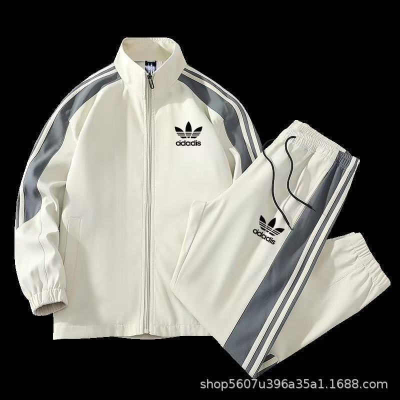 Same Style Kevin Clover Men's Autumn Casual Suit Outdoor Sports Trendy Cardigan Sweatshirt Workwear Pants