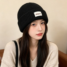 秋冬新款针织毛线帽女2026大头围百搭冷帽显脸小保暖护耳包头帽男