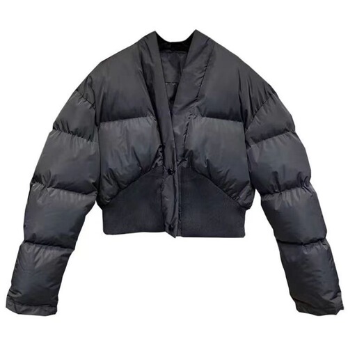 2025 Autumn/Winter Petite Streetwear Design Inspired Unique Versatile Patchwork Hooded Warm Cotton Jacket