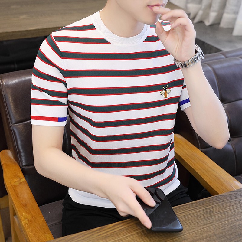 Adidas's New Summer Men's Ice Linen Round Neck Short-Sleeved T-Shirt [Files.] Breathable