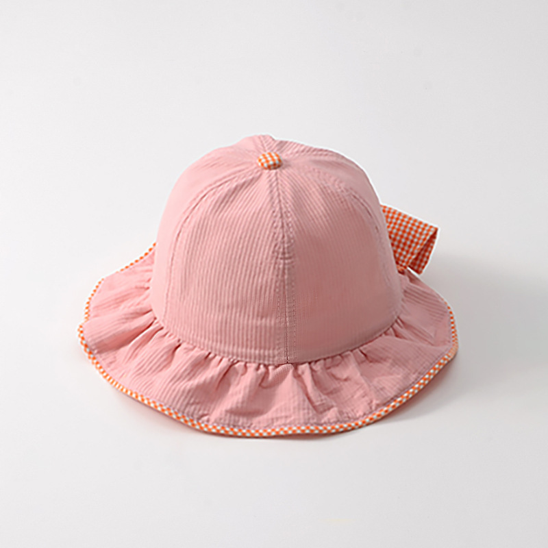 Sombrero para el sol para bebés, sombrero para niñas, primavera y otoño, estilo fino, chal de moda súper lindo, sombrero para el sol, sombrero de pescador de ala ancha ajustable
