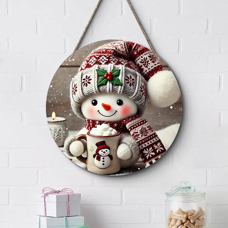 クロスボーダークリスマスクリエイティブ吊り下げ装飾木製工芸品ラウンドドアサイン木製吊り下げタグシリーズ 20Cmos 吊り下げ|undefined