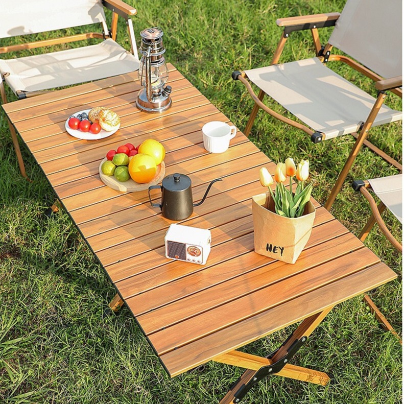 Source Manufacturer Portable New Full Set of Foldableing Table Modern Simple Outdoor Picnic Camping Style Foldableable Table