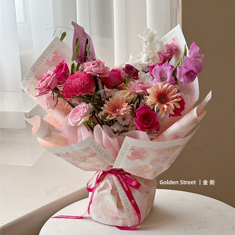 Papel de arte impermeable, papel de flores, papel de embalaje de flores, ramo de regalos, material de florista, lote