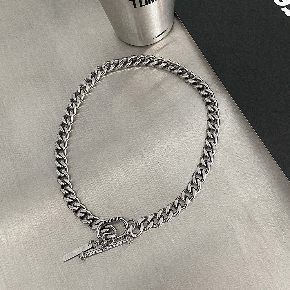 Fashion Geometric Titanium Steel Plating Pendant Necklace 1 Piece