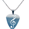 Guitar, advanced necklace engraved, pendant hip-hop style, accessory, sweater, high-quality style, does not fade, wholesale