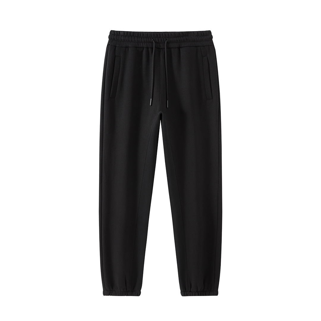 Pantalones Deportivos TILANI para Hombre, Colección Otoño-Invierno 25, Modelo Dopamine 350G, Forrados de Felpa, Gruesos, Holgados, Unisex, Color Sólido, Ropa Transfronteriza al por Mayor
