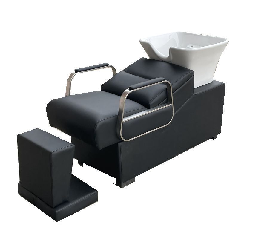 Salón de peluquería lavabo profundo lavabo cama moderna y simple nueva cama de perforación especial lavabo lavabo cerámica lavabo