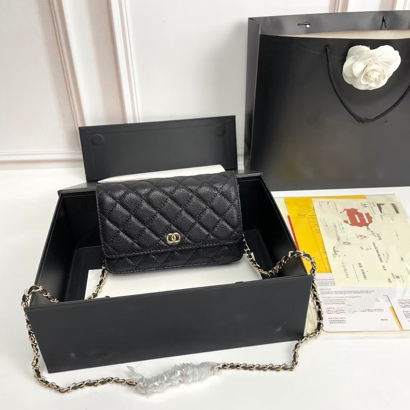 Xiaoxiang ハイエンドの新しい WOC フォーチュンバッグキャビア多用途レディースチェーンバッグシングルショルダークロスボディ菱形小|undefined