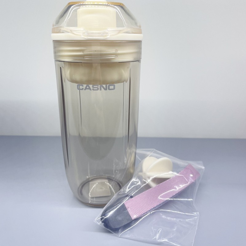 Batido taza deportes fitness movimiento agua taza al aire libre portátil batido de leche taza agitación proteína en polvo taza comida reemplazo escala agua taza