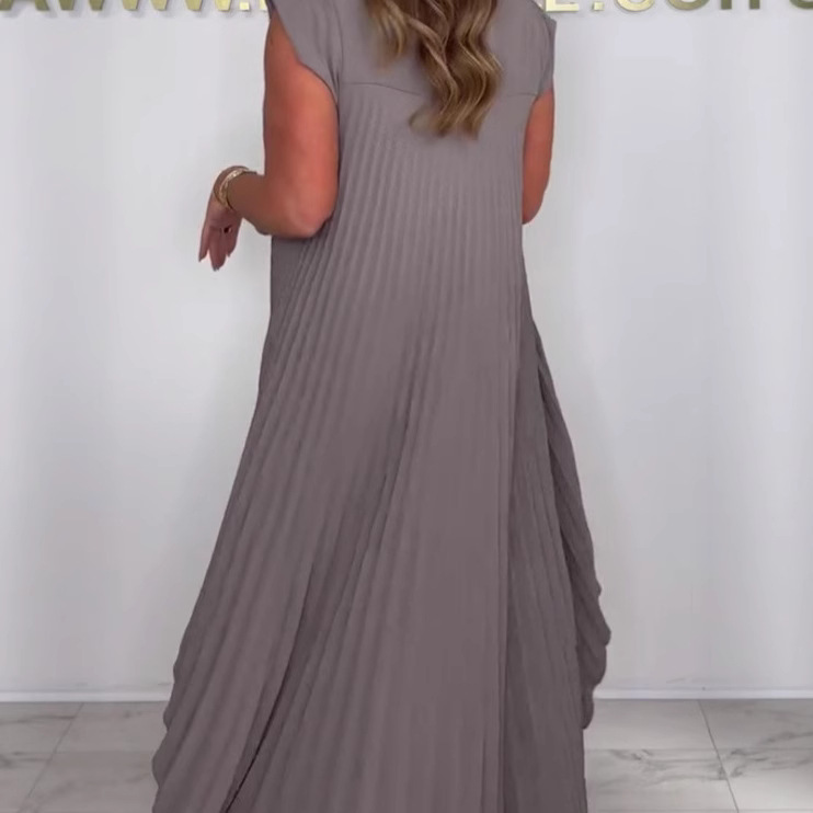 Damen-Set: Lässiges Rippstrick-Top & weite Hose – Oversized-Shirt mit hochgeschnittener Hose (S-XXL, 10 Farben)_voghion.com