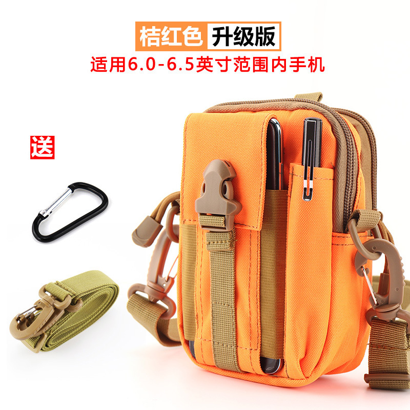 Multi-funcional sitio de construcción trabajo bolso del teléfono móvil bolso de la cintura táctica de los hombres a prueba de agua cinturón de mediana edad y ancianos mini bolso crossbody