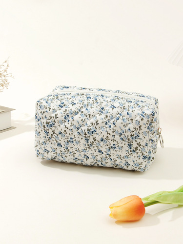 Berg Box Bag Cotton Travel Floral Makeup Bag Small Floral Storage Portable Quilted Cotton Ins Bag Factory